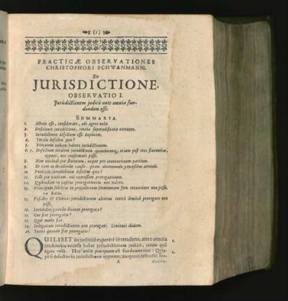 [Observatio I. - LXIII.]