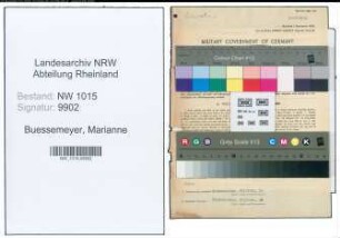 Entnazifizierung Marianne Buessemeyer , geb. 25.07.1903 (Lehrerin)