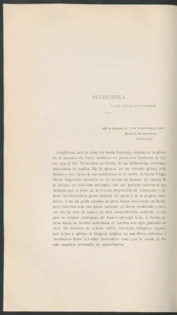 Eucarística : Á Don Carlos Octavio Bunge