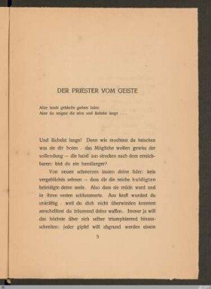 Der Priester vom Geiste