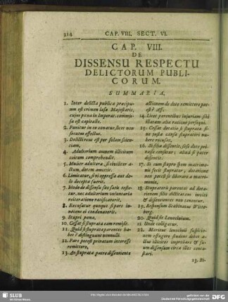 Cap. VIII. De Dissensu Respectu Delictorum Publicorum
