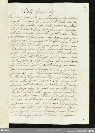 Della Famiglia Cesi.