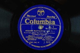 Madam Butterfly (act 1) : Ecco! Son guinte (See them! They've climbed "Entrance of Bitterfly") / (Puccini)
