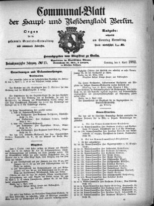 1882,15: No. 15, 9. April 1882