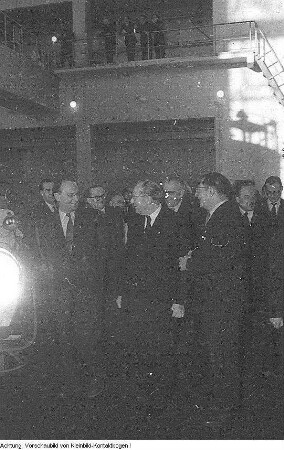 Dresden, Rossendorf. Atom-Reaktor Rossendorf, Januar 1958