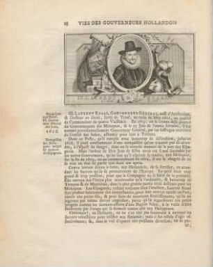 III. Laurent Reaal, gouverneur général, ...