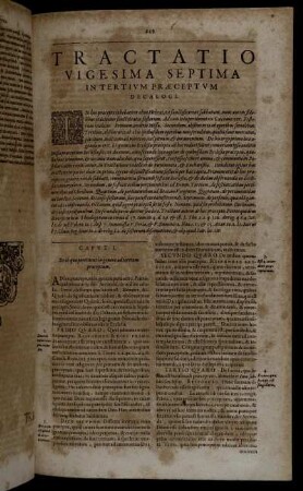 Tractatio Vigesima Septima In Tertium Præceptum Decalogi.