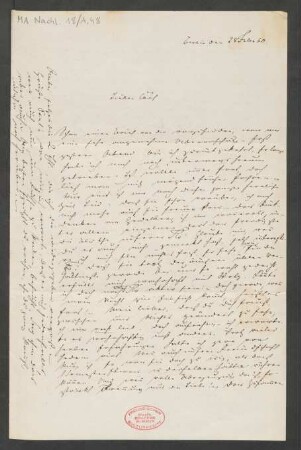 Brief an Carl Mendelssohn Bartholdy : 28.02.1860