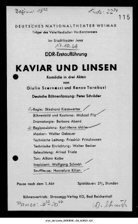 Kaviar und Linsen