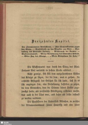 Dreizehntes Kapitel
