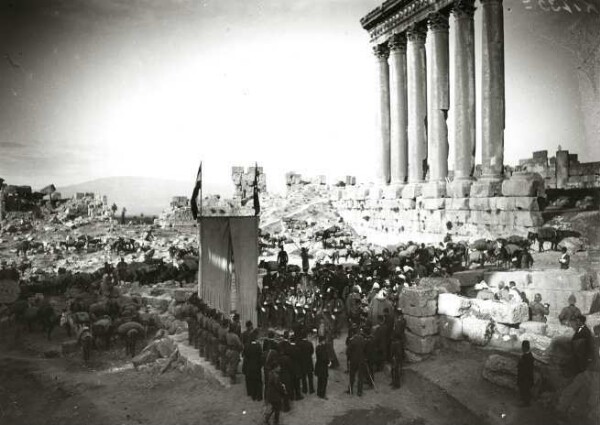 Dedication of the memorial plaques by Sultan Abd ul-Hamid II and Wilhelm II.