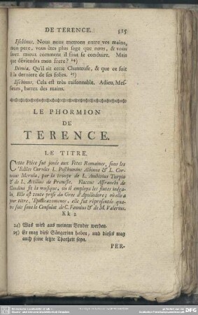 Le Phormion De Terence