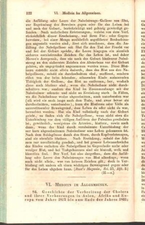 VI. Medicin im Allgemeinen.