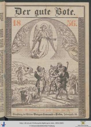 20. Jahrgang: Der Gute Bote: ... für das Jahr der Gnade 1856