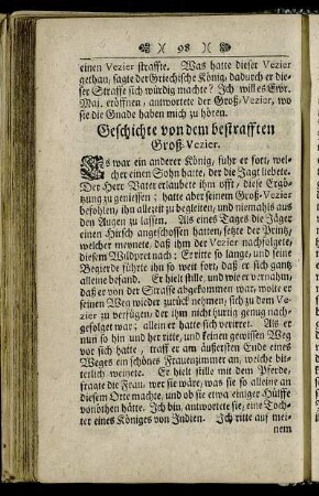 Geschichte von dem bestrafften Groß-Vezier.