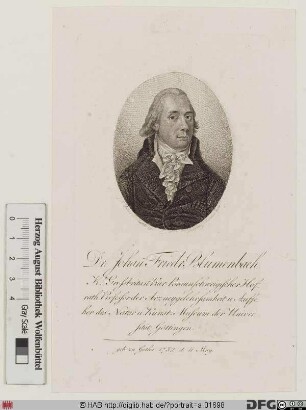 Bildnis Johann Friedrich Blumenbach