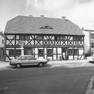 Bernau, Tuchmacherstraße 13. Kantorhaus (1582). Straßenansicht