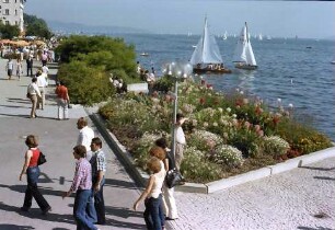 Überlingen: Uferpromenade vom Park aus