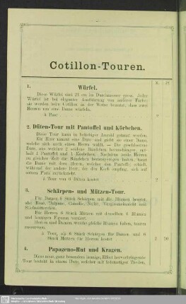 Cotillon-Touren