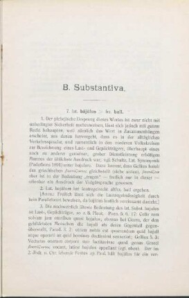 B. Substantiva.