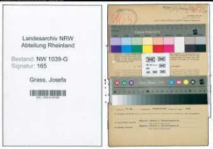 Entnazifizierung Josefa Grass , geb. 12.04.1905 (Angestellte)