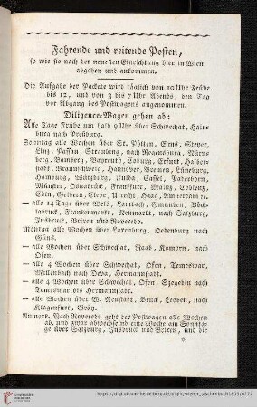 Fahrende und reitende Posten