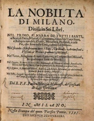 La nobiltà di Milano