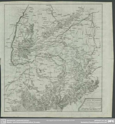 Carte Itineraire ...Allemagne ... Mai 1799
