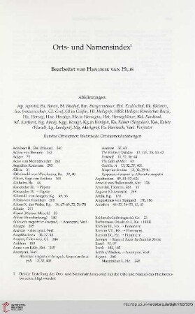 Orts- und Namensindex