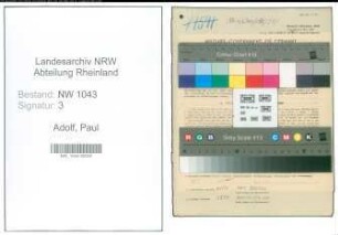 Entnazifizierung Paul Adolf , geb. 28.06.1897 (Polizist)