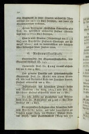 10-12, G. Rechtswissenschaft