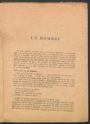 Un hombre