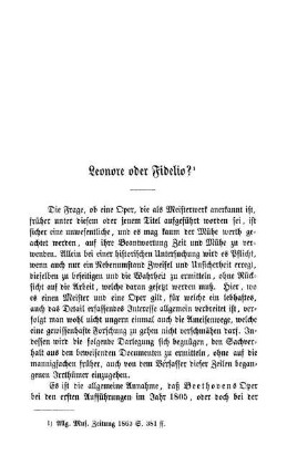 Leonore oder Fidelio?