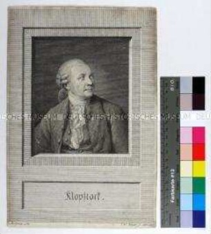 Porträt des Dichters Friedrich Gottlieb Klopstock nach einer Vorlage von Jens Juel (1780)