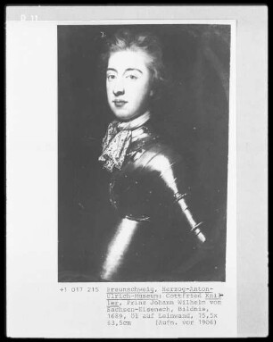 Herzog Johann Wilhelm von Sachsen-Eisenach (1666-1729)