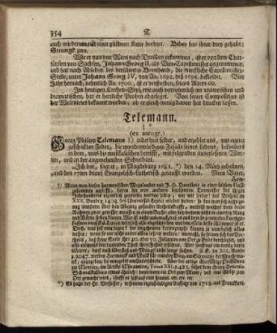 Telemann. - Zellinger.