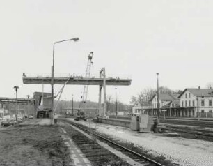 Neugersdorf, Bahnhof, Blick zum Empfangsgebäude