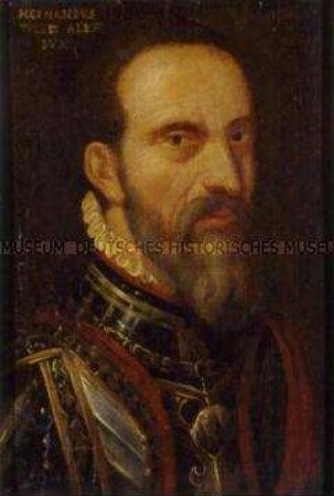 Fernando Álvarez de Toledo, Herzog von Alba, im Brustharnisch (1507-1582)