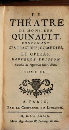 Le Theatre de M. Quinault. 3