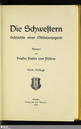 Die Schwestern : Geschichte einer Mädchenjugend; Roman