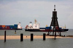 Deutschland. Niedersachsen. Cuxhaven. Kugelbake
