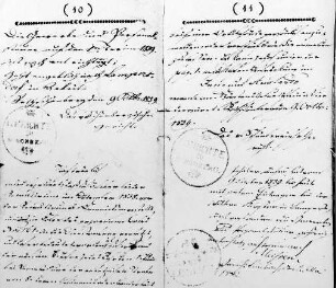 Wilsdruff-Helbigsdorf. Wanderbuch des Müllergesellen Carl Ernst Kirsten (geb. 1818) aus Helbigsdorf, 1837-1842, S. 10-11