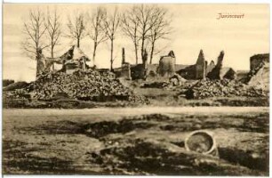 Juvincourt, Frankreich. Trümmer ehemaliger Wohnhäuser