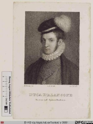 Bildnis François-Hercule de Valois, duc d'Alençon et d'Anjou