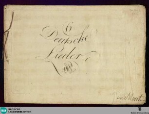 6 deutsche Lieder