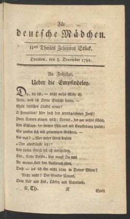 IIten Theiles Zehentes Stück