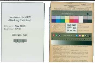 Entnazifizierung Karl Conrads , geb. 09.08.1903 (Landwirt)