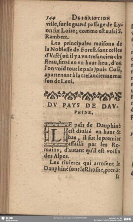 Du Pays De Dauphine