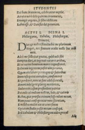 [Studentes Comoedia.]