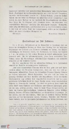 [Rezension von: Dr. v. Scala, Konstantinopel zur Zeit Justinians]